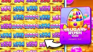 SLOT GAMES 🍬 SUGAR RUSH 1000 🍬 IT TOOK A LONG TIME BUT WE CAUGHT THE FULL SCREEN MULTIPLIER!!! #s...