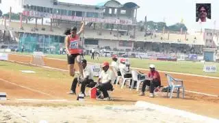 JUNIOR WOMEN'S  LONG JUMP FINAL. 30th NATIONAL  JUNIOR  ATHLETICS CHAMPIONSHIPS-2014