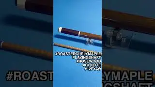 Roasted Curly Maple Playing Shaft. Rosewood,  Bocote handle and Copper Pin and Rings.