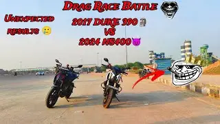 2024 Ns400 vs Duke 390 bs4 drag race Battle🔥|| Ns400 is on steroids🚀|| 8 years old bike performance💔
