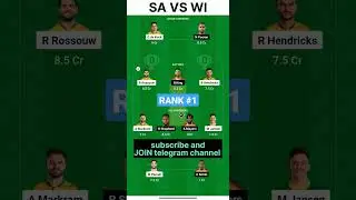 sa vs wi dream11 prediction today | sa vs wi live match today | sa vs wi