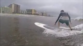 Brent's first time surfing at Kokopelli Surf Camp in Myrtle Beach