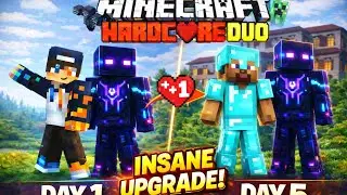 Minecraft{PE} Hardcore Survival DUO EP-1 😱 | First Day Me Woodland Mansion Mil Gaya!