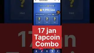 Tap Coin Bot : 17 January Daily Bounty Card | Tap Coin Daily Combo Today #tapcoin #dailycombo