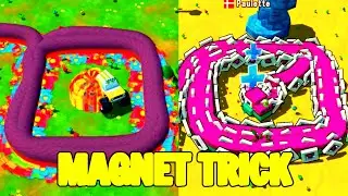 Monster Wheels + Snakoid IN 2 MAPS WITH MAGNET TRICK - Snake Rivals