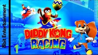 Diddy Kong Racing - Timber's Island Areas and Tricky race 1 Part 1