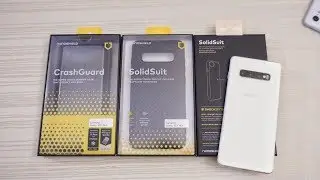 Защитный бампер Rhinoshield CrashGuard и чехлы SolidSuit для Samsung S10 Plus!