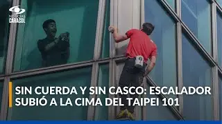 Impresionante: Alex Honnold escal&oacute; sin equipos de seguridad el edificio m&aacute;s alto de Taiw&aacute;n