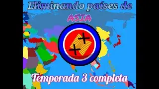 Eliminando países de Asia temporada 3 completa #countryballs