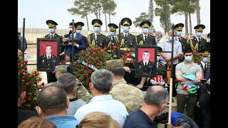 Şəhid zabitlərimizlə vida mərasimi keçirilib