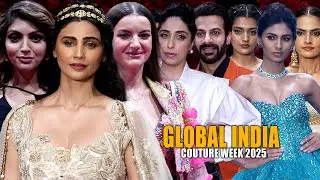 UNCUT - Daisy Shah, Shehnaz Gill, Akanksha Puri, Neha Bhasi At Global India Couture Week 2025