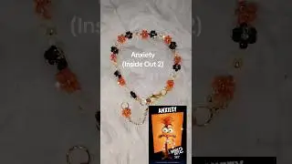 anxiety (inside out 2) all emotions are valid #diy  #insideout2 #beads  #beadsjewellery