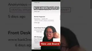 New Job Board! Novaxmandate.org #Shorts