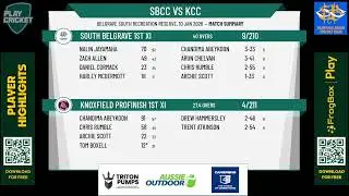 South Belgrave 1st XI v Knoxfield Profinish 1st XI