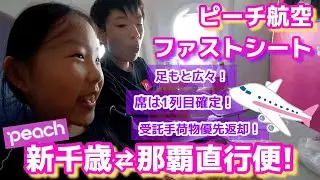 【新千歳⇄那覇】ピーチのファストシートで家族旅行！