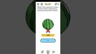 Brain Out Level 91 | What is the maximum number of pieces that... | Brain Out Game Solution