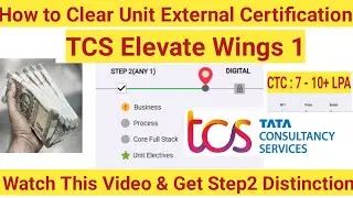 Tcs wings 1 unit external certification guidance | Wings1 Unit electives #tcs #itjobs #wings #latest