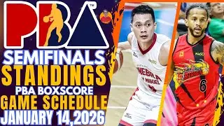 PBA SEMIFINALS LATEST TEAM STANDINGS JANUARY 11,2026|PBA BOXSCORE|PBA GAME SCHEDULE JANUARY 14,2026