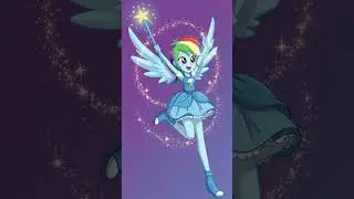 Rainbow Dash Equestria Girls Magical Girl Test Transformation Video AI Generated