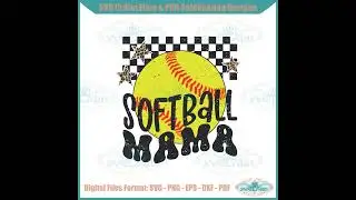 Softball Mama Leopard Baseball Mom Svg Graphic Designs Files