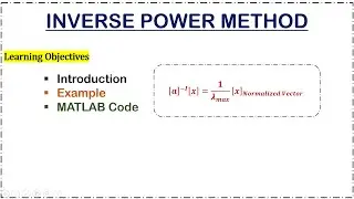 Inverse Power Method With Example
