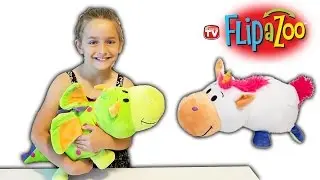 FlipaZoo Unicorn that Flips into a Dragon Stuffed Animal Unboxing Review