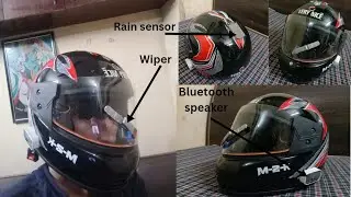 How to make rain detector helmet with wiper at home.#nagarexperiment.
