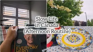 A Slow Afternoon Routine in Canada📍 | Cooking🫕 & Reading📖 | Slow Life in Canada As a Housewife✨️