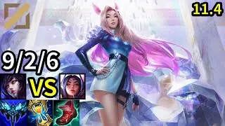 Ahri Mid vs Irelia - KR Master | Patch 11.4