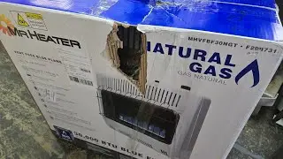 Installing New 30,000 btu Natural Gas Heater Part  1