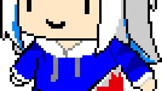 Gawr Gura (Hololive) Pixel Art Timelapse
