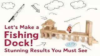 Jenga Tutorial #60: Build a Fishing Dock using Jenga Blocks! (Wooden Blocks Building Ideas) #jenga