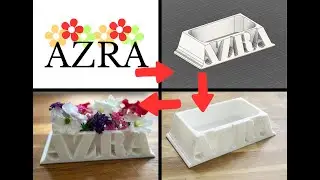 Design to Final Product - Step by step video of a ,,Namesign/Flowerpot'' for 3d-printing