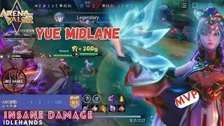 Yue Midlane Gameplay|| AOV || MVP || Insane Damage (@idlehands1571 )
