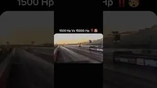 1500Hp Vs 15000Hp🤯🤯🔥#corvette #hp #horsepower #vs #dragrace