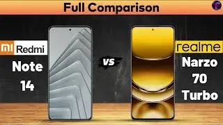 Redmi Note 14 vs Realme Narzo 70 Turbo : Full Comparison⚡Which One Is Better?