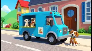 Little Puppy Drives the Mail Truck 🐶📬🚚 | 3D Animated Nursery Rhyme for Kids