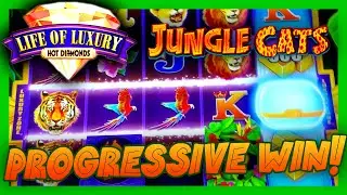 BIG WINS ON THE NEW LIFE OF LUXURY HOT DIAMONDS - JUNGLE CATS ➜ NEW SLOT MACHINE AT COSMOPOLITAN LV