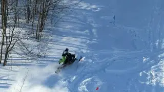 Butt Cheeks Bending Steel At Snowmobile Hillclimb | Just Snowmobiles