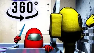 Анимация AMONG US VR 360 (Здесь самозванец)