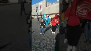 Presidio a Roma di Slc fistel e Uilcom conto internalizzazione di Tridico