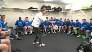 Amazing Motivational Team Talk, Coach Levitates Ball.
