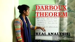 DARBOUX THEOREM { REAL ANALYSIS }