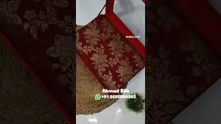 Banarsi Handloom Pure Khaddi Georgette Saree #ahmadsilk #chiffon #khaddi #handloom #saree #sareelove