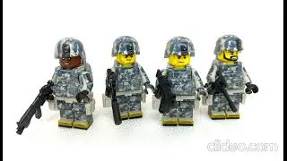 Army Minifigure Military Commando Camo Soldiers (x4) | Custom Made | Compatible With LEGO