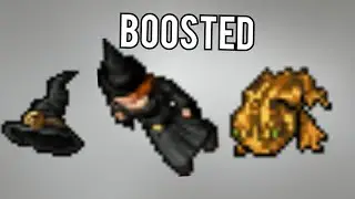 Tibia | Witch Boosted | hunting 1h | Dark cathedral | Bona | Loot |chance for stuffed toad | 340 PAL