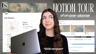 How I organize my chaotic brain✨ 2026 NOTION TOUR + template