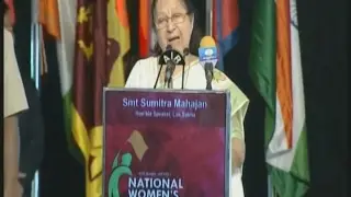 Lok Sabha Speaker Sumitra Mahajan Full Speech At National Women's Parliament || AP || Vanitha TV