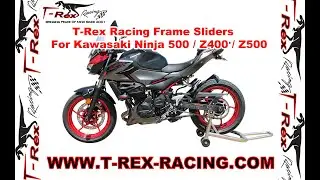 Слайдеры гоночной рамы T-Rex для Kawasaki Ninja 500 / Z400 / Z500