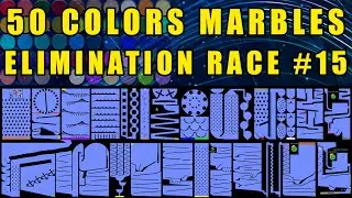 50 Colors Elimination Marble Race in Algodoo #15 \ Marble Race King